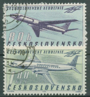 Tschechoslowakei 1963 Aerolinie Flugzeuge 1405/06 Gestempelt - Used Stamps