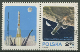 Polen 1970 Mondsonde Luna 2040 Zf Gestempelt - Used Stamps