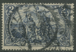 Deutsches Reich 1900 REICHSPOST Nord Und Süd Gemälde 64 II Gestempelt, Geprüft - Gebruikt