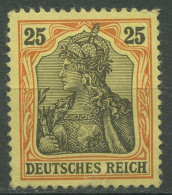Deutsches Reich 1902 Germania Ohne Wasserzeichen 73 Mit Falz, Etwas Bügig - Unused Stamps