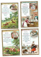 S 245 , Liebig 6 Cards, Menus (ref B4) - Liebig