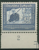 Deutsches Reich 1938 Graf Von Zeppelin Unterrand 669 UR Postfrisch - Unused Stamps