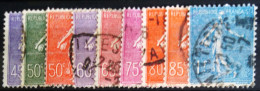 FRANCE                           N° 197/205                OBLITERE               Cote : 21 € - Used Stamps