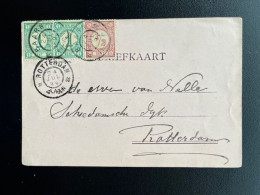 NETHERLANDS 1899 POSTCARD BAARN TO ROTTERDAM 24-07-1899 NEDERLAND - Cartas & Documentos