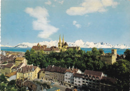 Neuchâtel, La Collégiale, Le Château, Les Remparts Et Les Alpes - Neuchâtel