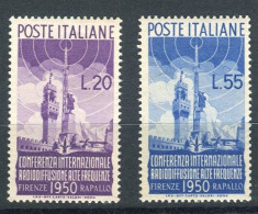 REPUBBLICA 1950 RADIODIFFUSIONE ** MNH - 1946-60: Nuevos