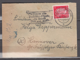 DR 1944,Mi. 827 Auf Brief Mit Werbestempel Danzig-Langfuhr Nimm Ein Postcheckkonto Und Spart Zeit Und Geld. (D3822) - Brieven En Documenten
