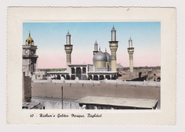 IRAQ Baghdad Kathum's Golden Mosque View, Vintage Photo Postcard RPPc AK (1346) - Iraq