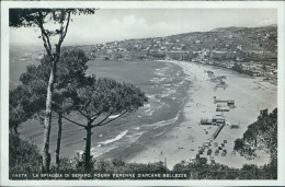 An762  Cartolina Gaeta La Spiaggia Di Serapo Provincia Di  Latina Lazio - Latina