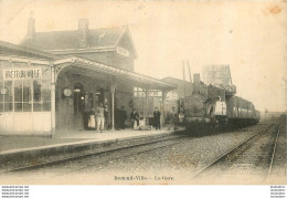 BRETEUIL VILLE LA GARE AVEC LE TRAIN - Breteuil