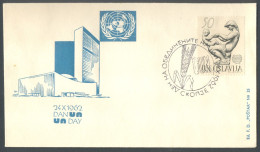 .Yugoslavia, 1962-10-24, Macedonia, Skopje, Day Of United Nations, Special Postmark & Cover - Andere & Zonder Classificatie