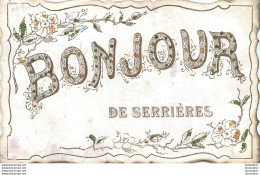 SERRIERES UN BONJOUR CARTE CISELEE ET STRASS - Andere & Zonder Classificatie