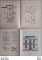 PETITES CONSTRUCTIONS FRANCAISES PL. 69 A 72    EDIT. THEZARD MAISON DE CAMPAGNE - Architettura