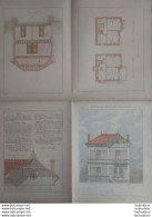 PETITES CONSTRUCTIONS FRANCAISES PL. 41 A 44   EDIT. THEZARD MAISON DE CAMPGNE A TOULON - Architectuur