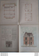 PETITES CONSTRUCTIONS FRANCAISES PL. 37 A 40  EDIT. THEZARD MAISON DE CAMPAGNE STYLE HENRI IV - Architettura