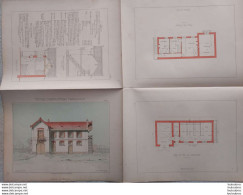 PETITES CONSTRUCTIONS FRANCAISES PL. 33 A 36   EDIT. THEZARD ECURIES ET REMISE - Arquitectura