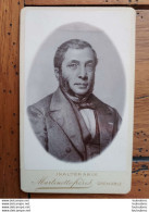 CDV HOMME TENUE BOURGEOISE PHOTO MARTINOTTO FRERES GRENOBLE 10.50 X 6 CM - Anciennes (Av. 1900)