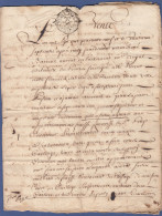 VIEUX PAPIERS - GENERALITE MONTPELLIER - 1749 - VENTE D'UN PRE - LAPIERRE - Seals Of Generality