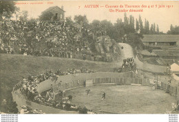 AUTUN COURSES DE TAUREAUX DES 4 ET 5 JUIN 1911 UN PICADOR DEMONTE - Autun