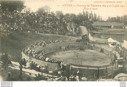 AUTUN COURSES DE TAUREAUX DES 4 ET 5 JUIN 1911 MISE A MORT - Autun