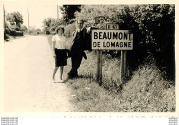 BEAUMONT DE LOMAGNE PHOTO ORIGINALE 13 X 8.50 CM - Places