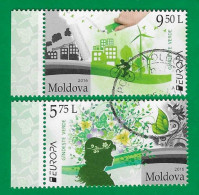 Moldova / Moldawien  2016  Mi.Nr. 948 / 949 , EUROPA CEPT / Think Green - Gestempelt / Fine Used / (o) - 2016