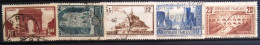 FRANCE                           N° 258/262                OBLITERE               Cote : 64.30 € - Used Stamps