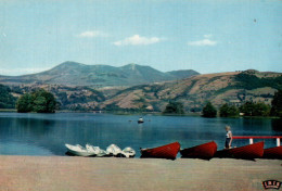 CPSM - LAC CHAMBON - Plage (embarcations) - Edition La Cigogne - Autres & Non Classés