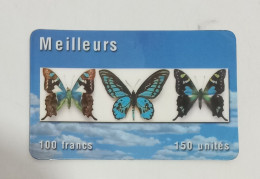 Télécarte Meilleurs Papillons 100 Francs / 150 Unités - Autres & Non Classés