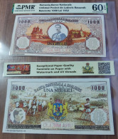 Copy Of The Romanian 1000 Lei 1932 Banknote Project On Paper With Watermark And UV - Roumanie