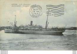 ANVERS BATEAU S.S. PRINCESSIN 1912 - Antwerpen