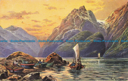 R645445 Mountain Views. Fishing Boats. S. Hildesheimer. No. 5218. F. Perlberg. 1 - Monde