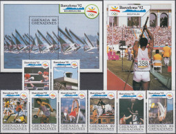 Grenada Grenadines 1990/91 - Olympic Games Barcelona 92 Mnh** - Ete 1992: Barcelone