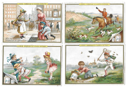 S 241, Liebig 6 Cards, Vexierbilder V. (GERMAN) (one Card Has A Pleat And A Small Tear) (ref B4) - Liebig