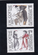 Liechtenstein 1999, Cat. Zumstein  11157/58**. 250e Anniversaire De La Naissance De Goethe.. - Unused Stamps