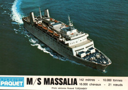 Bateau - Le Paquebot  M/S MASSALIA - Compagnie Croisières PAQUET - Passagiersschepen