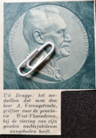 BRUGGE 1937 / HET MEDAILLON VAN HEER A. VANOUGSTRAETE GRIFFIER  WEST-VLAANDEREN / VIERING GOUDEN AMBTSJUBILEUM - Non Classés