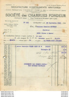 SOCIETE DES CHARRUES FONDEUR CHAUNY AISNE  FACTURE DE 1933 - 1900 – 1949