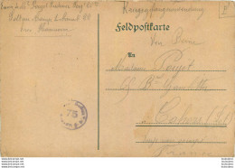 SOLTAU  FELDPOSTKARTE LETTRE DE PRISONNIER DE GUERRE 11/1917  SOLDAT POUJET LUDOVIC - War 1914-18