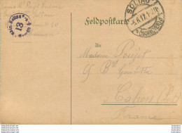 SOLTAU  FELDPOSTKARTE LETTRE DE PRISONNIER DE GUERRE 07/1917  SOLDAT POUJET LUDOVIC - War 1914-18