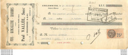 PAUL VALLEE COULOMMIERS FERS QUINCAILLERIE  LETTRE DE CHANGE 1934 ENVOYEE A DOUE - Bills Of Exchange