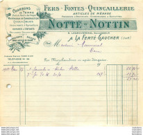 NOTTE  NOTTIN FERS FONTES QUINCAILLERIE LA FERTE GAUCHER  1927 - 1900 – 1949