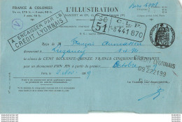L'ILLUSTRATION  ABONNEMENT 1929 ENVOYE A LUZANCY - 1900 – 1949