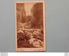 CDV LA GRANDE CHARTREUSE CASCADE GR. LOGIS PHOTO EUG. LEON GRENOBLE  FORMAT 10 X 6 CM - Old (before 1900)