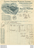 ARTHUR MARTIN FONDERIE EMAILLERIE NICKELAGE CUIVRAGE  A REVIN ARDENNES 1908 - 1900 – 1949