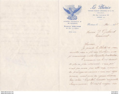 BORDEAUX 1928 LE PHENIX RAOUL DELAGE ASSURANCES - 1900 – 1949