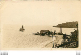 STEAMER LANDING  PORT KENT  N.Y.  NEW YORK CARTE PHOTO 1924 - Other & Unclassified