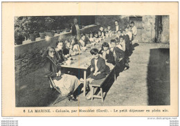 LA MARINE COLONIE PAR MONOBLET LE PETIT DEJEUNER EN PLEIN AIR - Autres & Non Classés