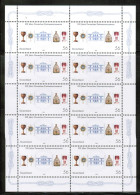 Germany 2002 / Michel 2247 Kb - 150 Years Of German Masons Museum, Masonic, Freemasons - Sheet Of 10 Stamps MNH - Ungebraucht