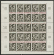 N° 1569 1 Fr Antoine BOURDELLE Feuille Complète De 25 Ex Neufs ** MNH Vendue à La Valeur Faciale Voir Suite - Full Sheets